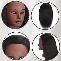 16 Mannequin Head With Hair Styling Cosmetology Manikin Doll Training Head For Hairdresser Practice Braiding Free Clamp Holder