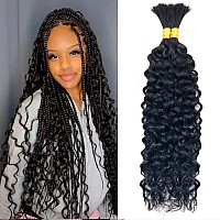 Water Wave Bulk Human Hair For Braiding No Weft Curly Human Hair Braiding Hair Wet And Wavy 100 Unprocessed Brazilian Virgin Hu