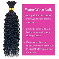 Water Wave Bulk Human Hair For Braiding No Weft Curly Human Hair Braiding Hair Wet And Wavy 100 Unprocessed Brazilian Virgin Hu