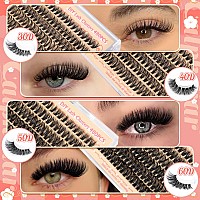 Calphdiar Wispy Lash Clusters 30D40D50D60D Individual Lashes 480Pcs Eyelash Clusters Natural Volume Lashes Clusters D Curl Cl