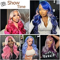 28 Inch 613 Lace Front Wig Human Hair 13X6 Blonde Wig Human Hair 180 Density Body Wave Blonde Lace Front Wigs Human Hair Pre Plu