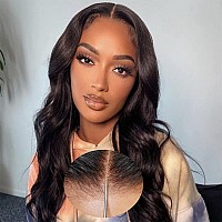 Ahaisy Glueless Wigs Human Hair Pre Plucked Pre Cut Wear And Go Body Wave Lace Closure Wigs For Black Women Glueless Upgraded No