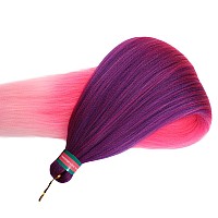 Run Shui Ombre Purplepink Pre Stretched Braiding Hair 36 Inches Kanekalon Braid Hair Extensions 8 Packs Multi Color Blend Bra