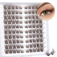 Brown Lash Clusters Wispy Eyelash Clusters Eyelash Extensions 100Pcs Fluffy Cluster Lashes Extensions 816Mm Natural Individual