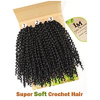 Lady Miranda Afro Kinky Curly Crochet Hair Marlybob Braiding Hair Extensions For Black Women Jerry Curl Crochet Hair 6X Braid Ha