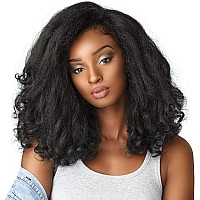 Sensationnel Ckco Halfwig Synthetic Instant Weave Half Wig Curls Kinks And Co Rain Maker 1B Offblack