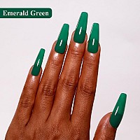 Imtiti Green Gel Nail Polish 15Ml Dark Green Gel Polish Emerald Green Autumn Winter Gel Nail Polish Soak Off Led Uv Nail Gel Po