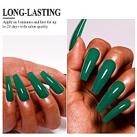 Imtiti Green Gel Nail Polish 15Ml Dark Green Gel Polish Emerald Green Autumn Winter Gel Nail Polish Soak Off Led Uv Nail Gel Po