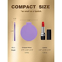 Qislee Compact Mirror Bulk Pocket Small Mini Folding Mirrors For Purse 36 Packs 6 Colors