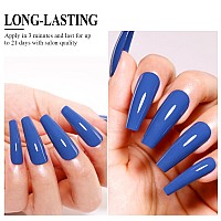 Imtiti Blue Gel Nail Polish 15Ml Misty Blue Gel Polish Autumn Winter Gel Nail Polish Soak Off Led Uv Nail Gel Polish Diy Nail A