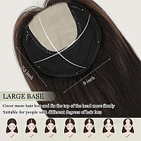 Hair Toppers For Women Real Human Hair 20Inch No Bangs Hair Toppers For Women 88Inch Big Base Hair Toppers Cover A Larger Area