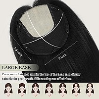 Hair Toppers For Women Real Human Hair 20Inch No Bangs Hair Toppers For Women 88Inch Big Base Hair Toppers Cover A Larger Area