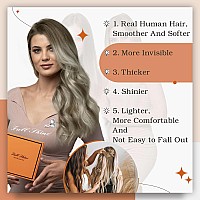 Full Shine Remy Tape In Human Hair Extensions Color 710007 Balayage Blonde Tape In Extensions Seamless Invisible Tape In Hair