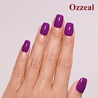 Ozzeal Gel Polish 05 Fl Oz Plum Purple Gel Nail Polish Autumn Winter Soak Off Led Uv Gel Nail Polish Art Starter Manicure Salo