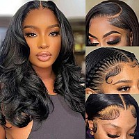 Srakuw 13X4 Lace Front Wigs For Black Women 180 Density Bob Wig Human Hair Brazilian Body Wave Human Hair Wig Hd Lace Frontal W