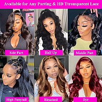 Srakuw 13X4 Lace Front Wigs For Black Women 180 Density Bob Wig Human Hair Brazilian Body Wave Human Hair Wig Hd Lace Frontal W