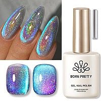 Born Pretty 9D Cat Magnetic Eye Gel Nail Polish Rainbow Laser Holographic Blue Purple Gel Polish Soak Off U V Led Gel Polish N