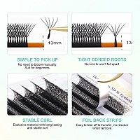 Nagaraku Double Tips 5D W Eyelash Extensions Supplies Thick W Lash Extensions Premade Fans Russian Volume Faux Mink Matte 12 Row