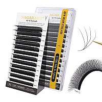 Nagaraku W Shape Eyelash Extension 4D Volumecluster Premade Fans Eye Lashes Faux Mink Matte Black Easy Fanning False Eyelashes