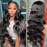 Bruar 30 Inch Lace Front Wig Human Hair Pre Plucked 13X4 Hd Lace Frontal Wigs Human Hair 180 Density Glueless Body Wave Human H