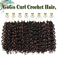 Gogo Curl Crochet Hair 8 Packs Water Wave Crochet Hair 12 Inch Curly Crochet Hair For Women Short Beach Curl Crochet Hair Synthe