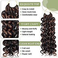 Gogo Curl Crochet Hair 8 Packs Water Wave Crochet Hair 12 Inch Curly Crochet Hair For Women Short Beach Curl Crochet Hair Synthe