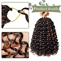 Gogo Curl Crochet Hair 8 Packs Water Wave Crochet Hair 12 Inch Curly Crochet Hair For Women Short Beach Curl Crochet Hair Synthe