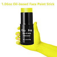 Go Ho Creamblendable Lemon Yellow Face Paint Stick 106 Ozfullcoverage Lemon Yellow Body Paint Stick For Adults Children Ha