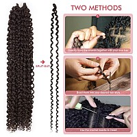 Pelokaa Passion Twist Hair 22 Inch 7Packs Dark Brown Water Wave Crochet Braids Synthetic Braiding Hair Extensions 22 Inch 2