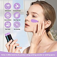 Go Ho Creamblendable Pastel Purple Face Paint Stick 106 Ozfullcoverage Light Purple Body Paint Stick For Adults Children H