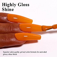 Imtiti Gel Nail Polish 05 Fl Oz Pumkin Orange Gel Polish Soak Off Led U V Nail Gel Polish Fall Winter Gel Nail Polish Diy Nail