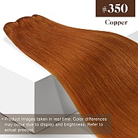 Sunny 22Inch Weft Hair Extensions Human Hair Copper Sew In Hair Extensions Real Human Hair Long Hair Weft Extensions Copper Sew