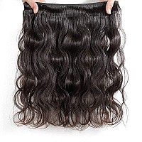 Body Wave Bundles Human Hair 3 Bundles Human Hair 30 32 34 100 Unprocessed Brazilian Hair Weave Bundles Natural Black