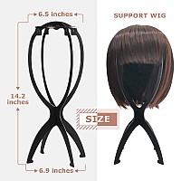 Dreamlover Wig Stand Wig Head Stand For Wigs Rose Gold 3 Packs