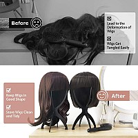 Dreamlover Wig Stand Wig Head Stand For Wigs Rose Gold 3 Packs