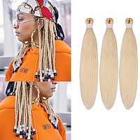 Gozill Blonde Kids Braiding Hair Pre Stretched Kanekalon Braiding Hair Extension 16 Inch Short Synthetic Fake Hair For Braiding