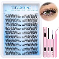 Tnfvloneins Wispy Lash Extension Kit Leftright Eyelash Extension Kit Natural Lash Clusters Kit 180Pcs Cluster Eyelash Extension