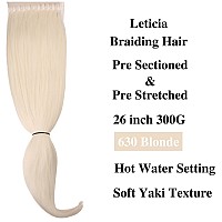 Blonde Braiding Hair Pre Sectioned Pre Stretched Kanekalon Braiding Hair Prestretched Colored Hair Extensinos For Braiding Ez Br