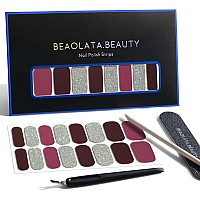 Beaolata Nail Polish Strips 32 Nail Wraps Nail Stickers Gel Nail Strips Easy Apply Remove Long Lasting Salon Quality Ber