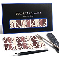 Beaolata Nail Polish Strips 32 Nail Wraps Nail Stickers Gel Nail Strips Easy Apply Remove Long Lasting Salon Quality Bas