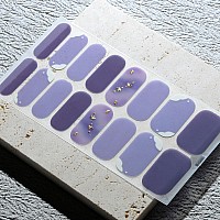 Beaolata Nail Polish Strips 32 Nail Wraps Nail Stickers Gel Nail Strips Easy Apply Remove Long Lasting Salon Quality Vio