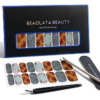 Beaolata Nail Polish Strips 32 Nail Wraps Nail Stickers Gel Nail Strips Easy Apply Remove Long Lasting Salon Quality Sco