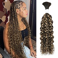 Liqusee Water Wave Curly 427 Human Braiding Hair 100G One Bundlepack Bulk Human Hair For Braiding No Weft Human Hair Braiding