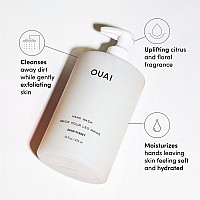 Ouai Hand Wash Full Size Liquid Hand Soap With Jojoba Avocado Rose Hip Oil For Replenished Skin Gentle Exfoliating Bathr