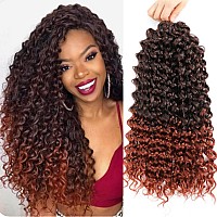 18 Inch Curly Crochet Hair For Black Women 3 Packs Gogo Curl Crochet Hair Water Wave Long Curly Braiding Hair For Boho Braids