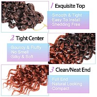 18 Inch Curly Crochet Hair For Black Women 3 Packs Gogo Curl Crochet Hair Water Wave Long Curly Braiding Hair For Boho Braids