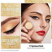 Oulac Gold Eyeshadow Cream Eyeshadowsombra De Ojos Highly Pigmented Natural Eyeshadow Waterprooflong Lasting With Moisturizing