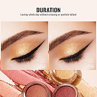 Oulac Gold Eyeshadow Cream Eyeshadowsombra De Ojos Highly Pigmented Natural Eyeshadow Waterprooflong Lasting With Moisturizing