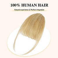 Bogsea Bangs Hair Clip In Bangs Real Human Hair Wispy Bangs Hairpieces For Women Clip On Air Bangs Flat Neat Bangs Hair Extensio