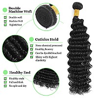 Saluna Deep Wave Bundles 26 Inch Full And Thick Single Bundles 12A 100 Unprocessed Brazilian Virgin Human Hair Bundles Soft Cur